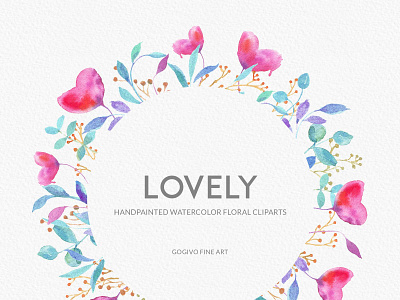 Free Lovely FLoral Cliparts | Watercolor PNG Illustrations