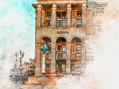 Pen & Watercolor Photoshop Action