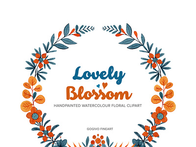 Lovely Blossom Floral Watercolour Clipart