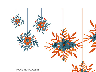 Lovely Blossom Floral Watercolour Clipart beautiful flower commercial use creative digital flower graphics floral design flower clipart flower graphic flower illustration gogivo hanging flower clipart instantdownload line artwork lineart lovely lovely blossom orange flower png cliparts watercolor clipart watercolor flowers watercolor painting