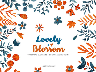 Free Lovely Blossom 40 Floral Watercolor Clipart