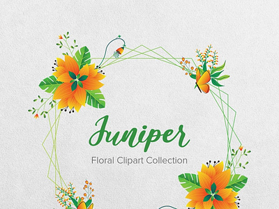 Juniper Floral Clipart Collection