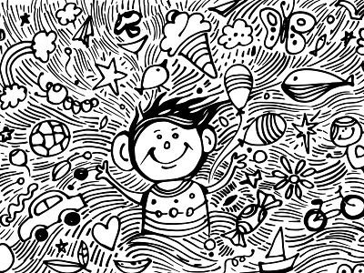 Free Doodle Art Child Dream