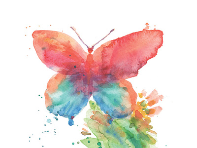Free Watercolor Butterfly Clip Art Digital PNG