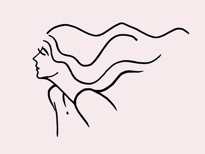Download Free Women Face Line Drawing Svg Clipart By Gogivo On Dribbble