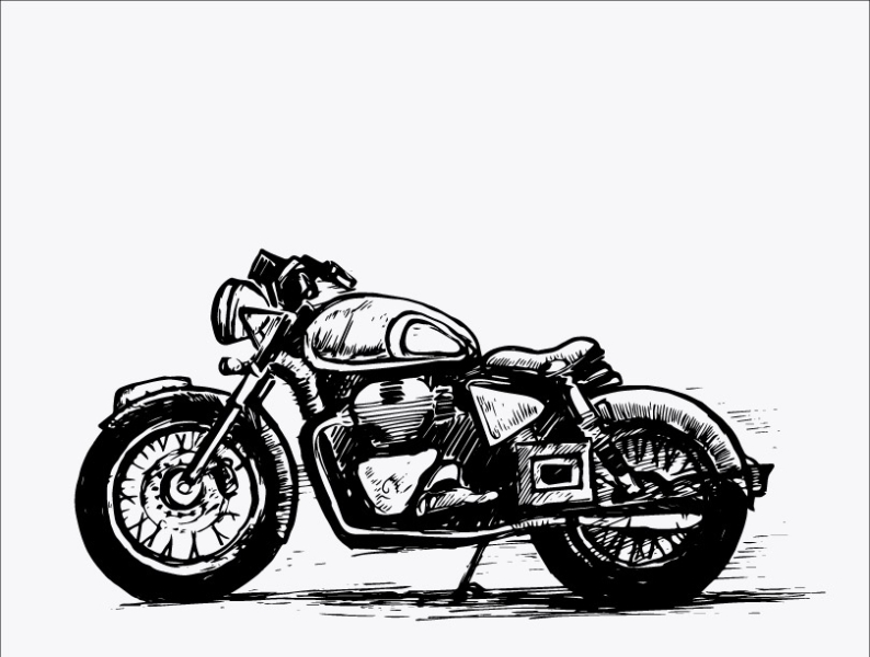 Free Bullet Bike Vector Clipart Digital Illustration by GoGivo on Dribbble