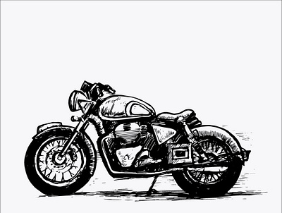 Free Bullet Bike Vector Clipart Digital Illustration