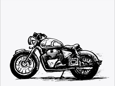 Free Bullet Bike Vector Clipart Digital Illustration