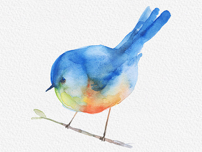 Blue Sparrow Bird Watercolor Painting Clipart bird bird graphics bird illustration bird png bird watercolor blue bird digital illustration digitalart drawing gogivo hand drawn how to draw bird instantdownload png clipart scrapbooking sketching sublimation watercolor bird painting watercolor clipart watercolor painting