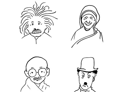 Cartoon Drawing Of Famous Personalities by GoGivo on Dribbble