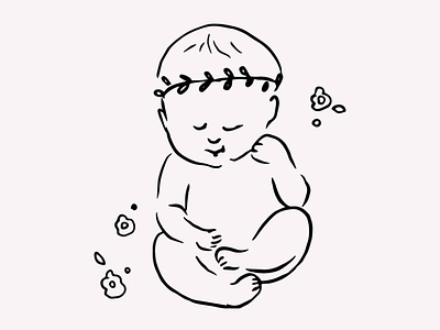 Newborn Baby Hand Drawn Illustration Vector Clipart baby baby art baby clipart baby graphics baby illustration beautiful cute cute baby digital illustration eps gogivo hand drawn illustration instantdownload line drawing lineart new born baby newborn png svg