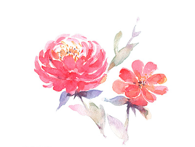 Free Watercolor Peony Flower Painting Clipart | PNG art artwork clipart design download drawing floral flower free gogivo graphics handpainted illustration peony png sketch watercolorpainting watercolour