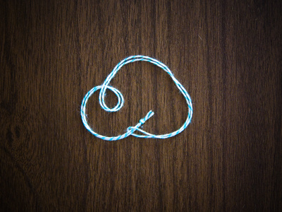 Baker's Twine cloud cloud string striped wood grain