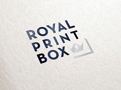Royal Print Box WIP 1 black branding crown identity logo royal silver wip