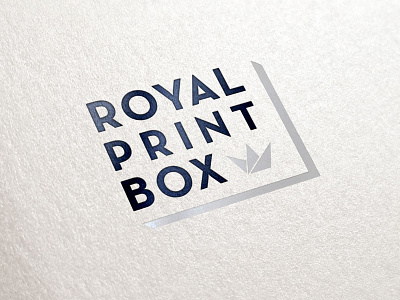 Royal Print Box WIP 2 black branding crown identity logo royal silver wip