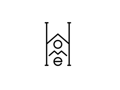Home icon logo sketch