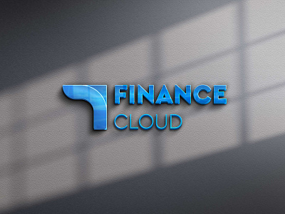 Finance Cloud Logo Mockup brand brand design branding identity logo logomockup mockup