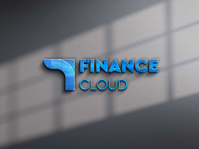 Finance Cloud Logo Mockup