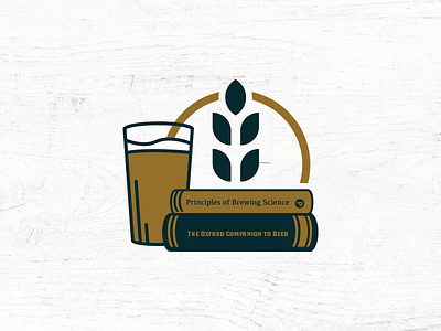 Brotherwell Brewing beer books icon illustration wheat