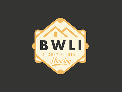 BWLI 2 badge house logo roof shield student