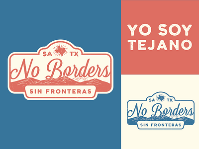 Sin Fronteras badge border logo music texas