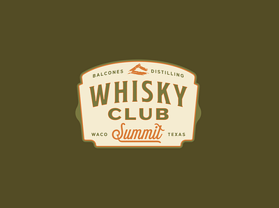 Whisky Summit Logo badge camping parks patch recreation vector