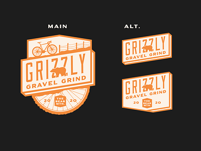Gravel Grindin' bear cycling cyclocross gravel identity logo