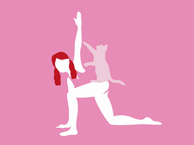 Utthita trikonasana design illustration vector yoga pose