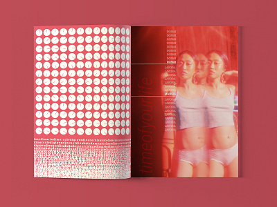 Fanzine "Structure" clocks fanzine graphicdesign illustration magazine pink time