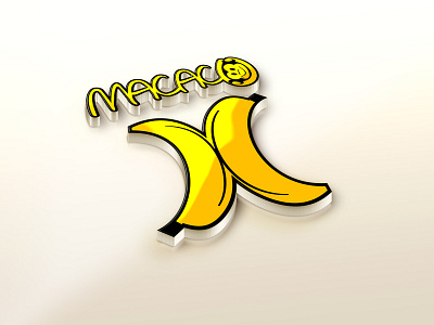 logo arte banana criação design logomarca logotipo marca monkey