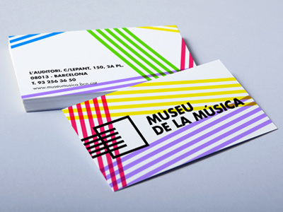 Museu de la música branding graphic design identity museum stationery