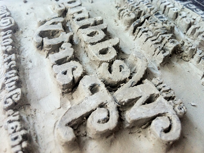 Block Print Carving in Clay