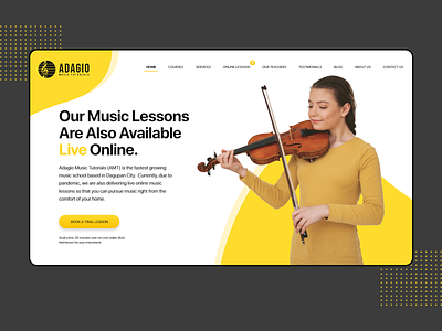 Music School Website Design