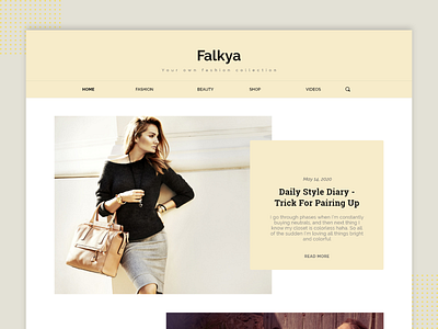 Falkya Website Design design ecommerce shop fashion minimal typography ui ux website websitedesign