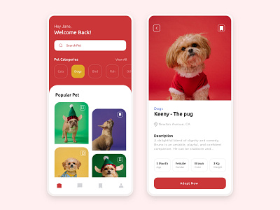 Pet App Design app design app designer branding business design design app minimal mobile app ui ux