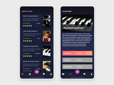 Music Learning App app design app designer branding business design design app minimal mobile app ui ux