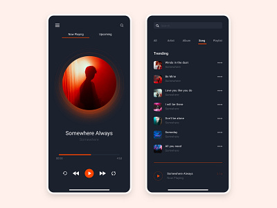 Music Player App Design app design app designer branding business design design app minimal mobile app ui ux