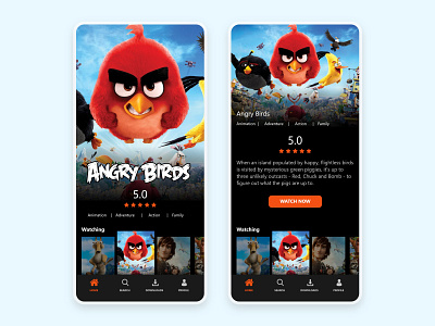 Movie Streaming App Design app design app designer branding business design design app minimal mobile app mobile app design ux