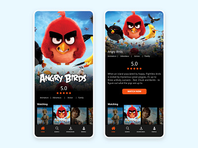 Movie Streaming App Design