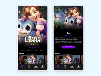 Movie Streaming App Design