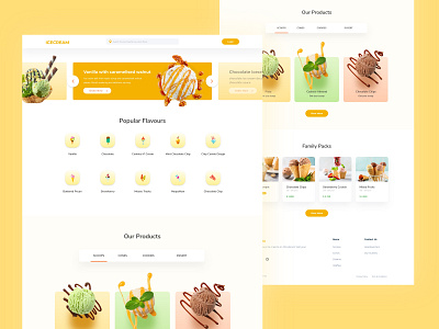 Icecream Store Website Design icecream icecream store web design webdesign website website builder website concept website design website development website template websites