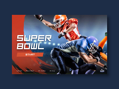 daily ui 003 - Landing Page 003 american football daily ui daily ui 003 landing page sport super bowl ui web