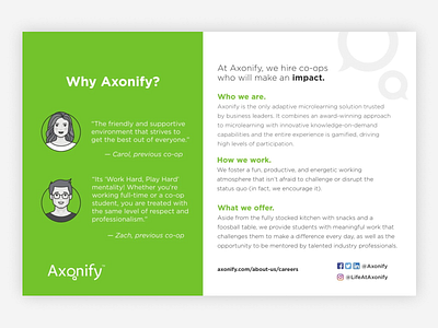 Make an Impact - Axonify Careers Postcard