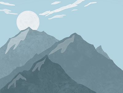 Denali Mountains freelance illustration illustration art landscape mountain