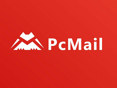 PcMail logo concept! brand branding company creative flat logo mailing minimalist platform