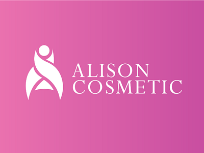 Logocore challenge - Alison cosmetic brand cosmetics creative flat logo logocore minimalist