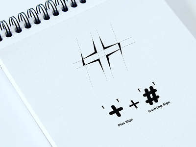 HashPlus logo idea! brand branding creative flat idea logo