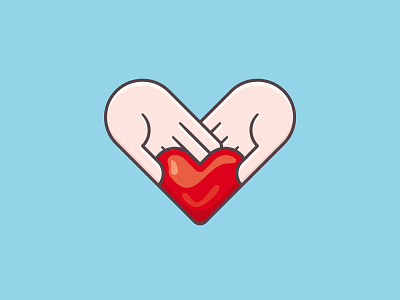 #DonorDay on February 14th donorday heart icon illustration observance valentine vector