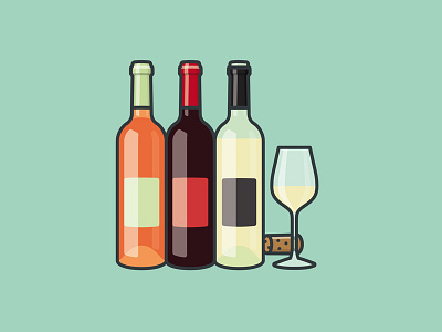 #DrinkWineDay on February 18th bottle calendar drinkwineday icon illustration observance vector wine
