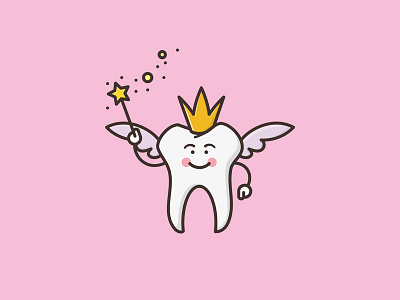 #ToothFairyDay on February 28th calendar holiday icon illustration magic observance tooth fairy toothfairyday vector